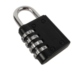 Padlock, 4-Digit Black